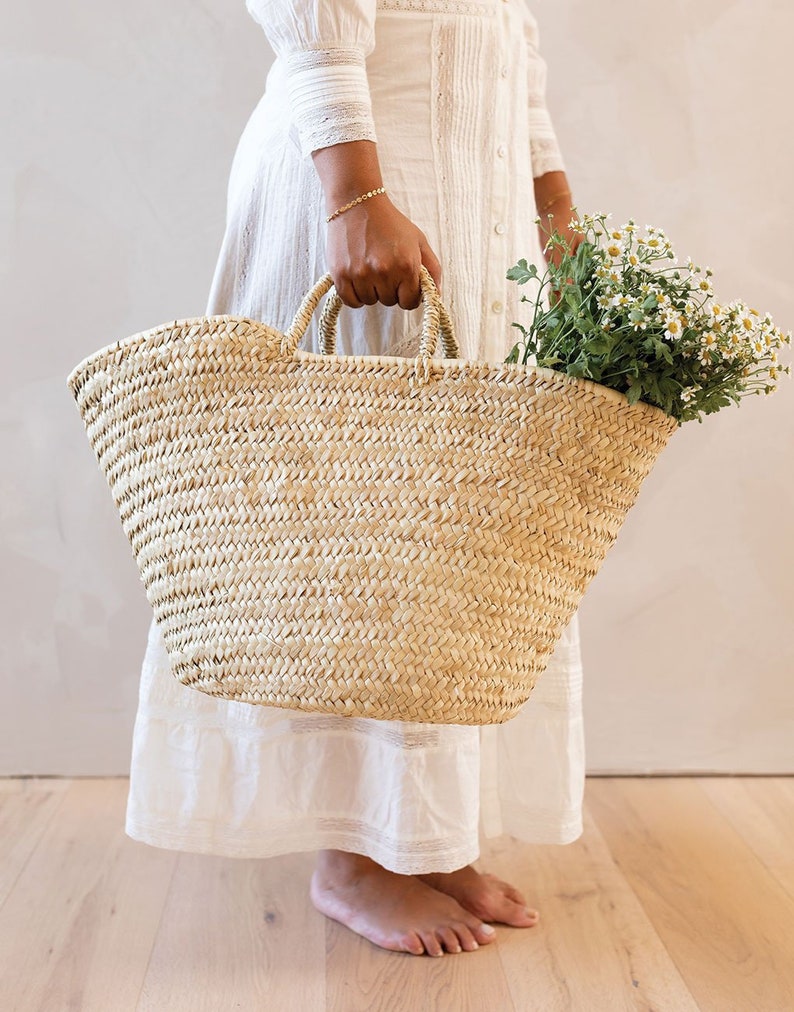 Woven Basket, Shopping Basket, French Baskets, Moroccan Basket, Straw Basket, Beach Bag 