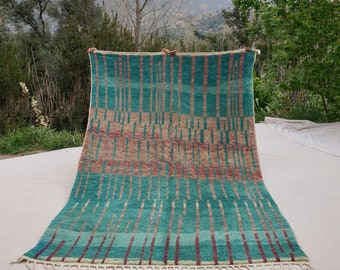 Lakwa - Boujad Rug 6x10 Moroccan Handmade | Authentic Berber Living room & Bedroom Rug | 6'30x10 Ft | 192x304 cm