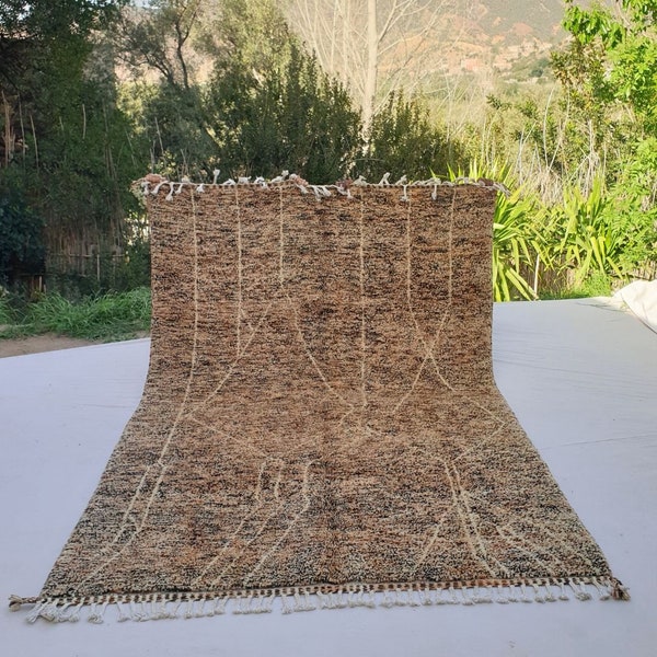 Kalida | Beni Ourain 6x10 Moroccan Rug Ultra Soft | Handmade Berber Wool Carpet | 6'53x10'10 Ft | 200x308 cm