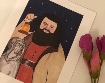 Hagrid & Thor A5 Print