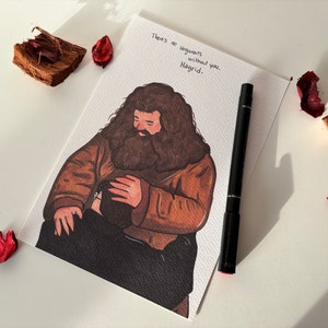 Hagrid and Harry print