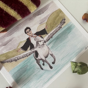 Harry & Hippogriff Print