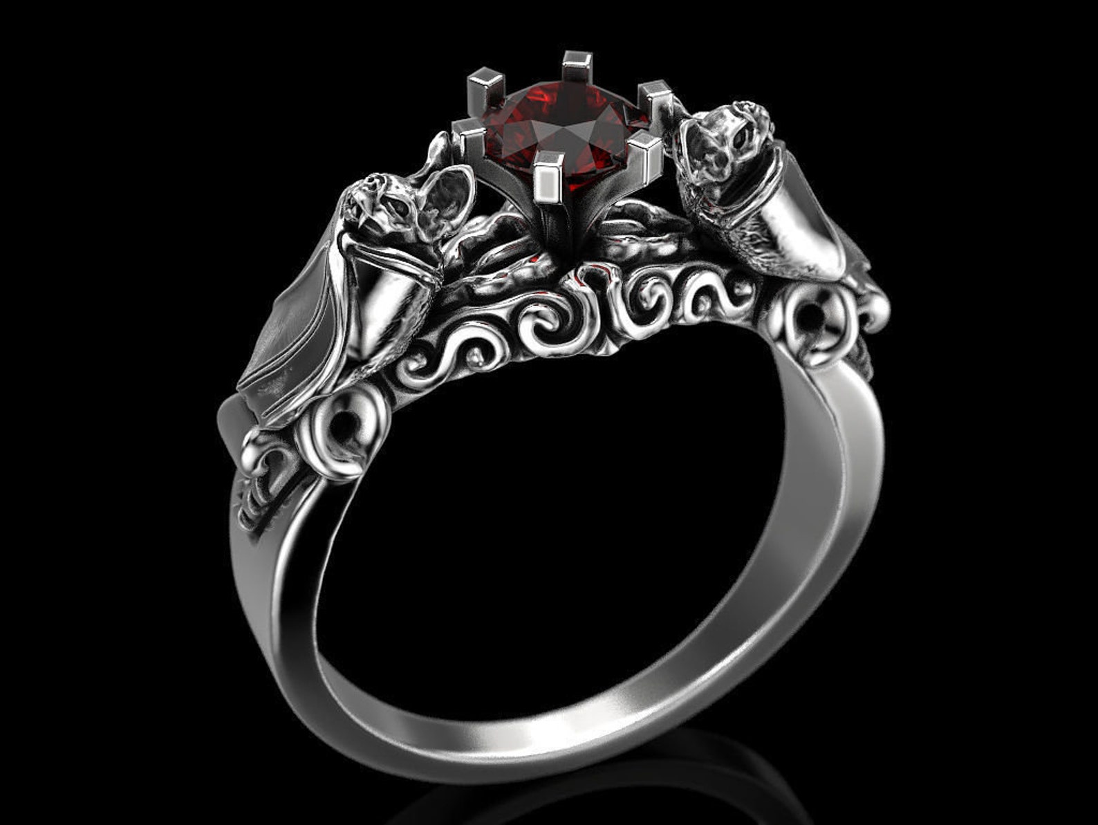 Bat Ring Elegant Ring Gift for Her Jewelry for Her Etsy