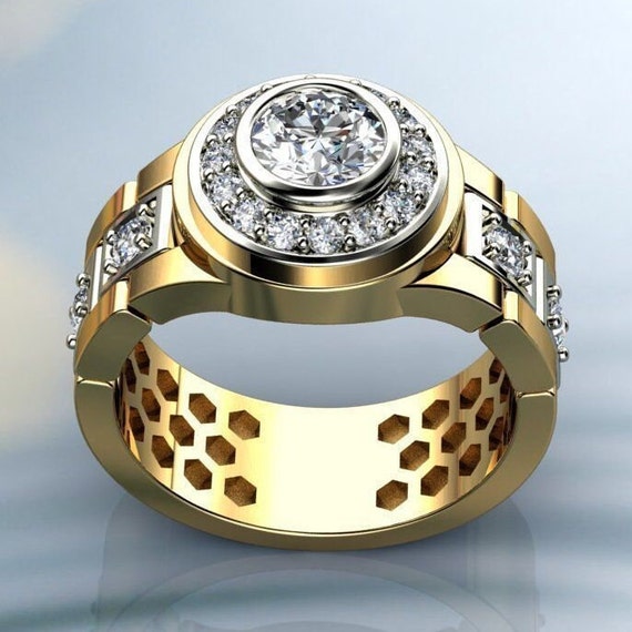 925 Sterling Silver Men s Rolex Watch Band Style Ring Oxidized