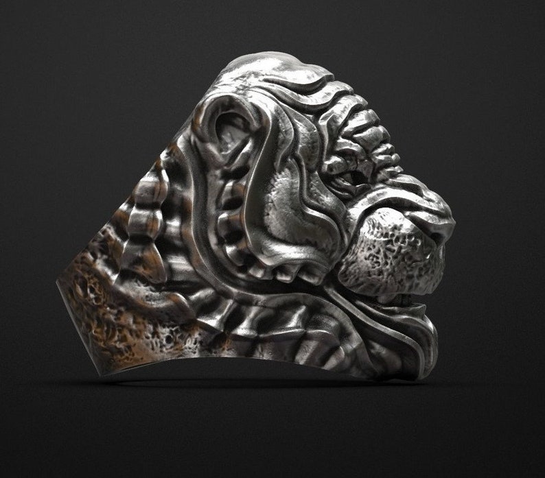 Tigers Head Ring Animal Rings Animal Jewelry Statement Rings Chunky Rings Animal Ring men tiger ring 925 sterling silver tiger ring