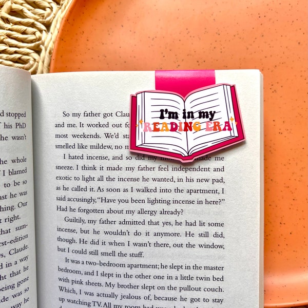 I'm In My Reading Era Magnetic Bookmark - Reader, Swiftie, Book Lover, Present, Gift for Friend, Pink, Eras