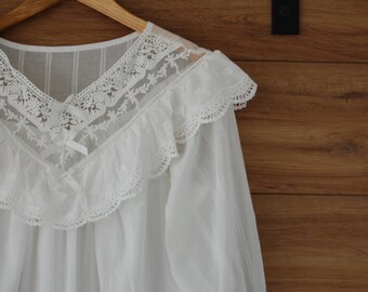 victorian style white cotton nightdresses