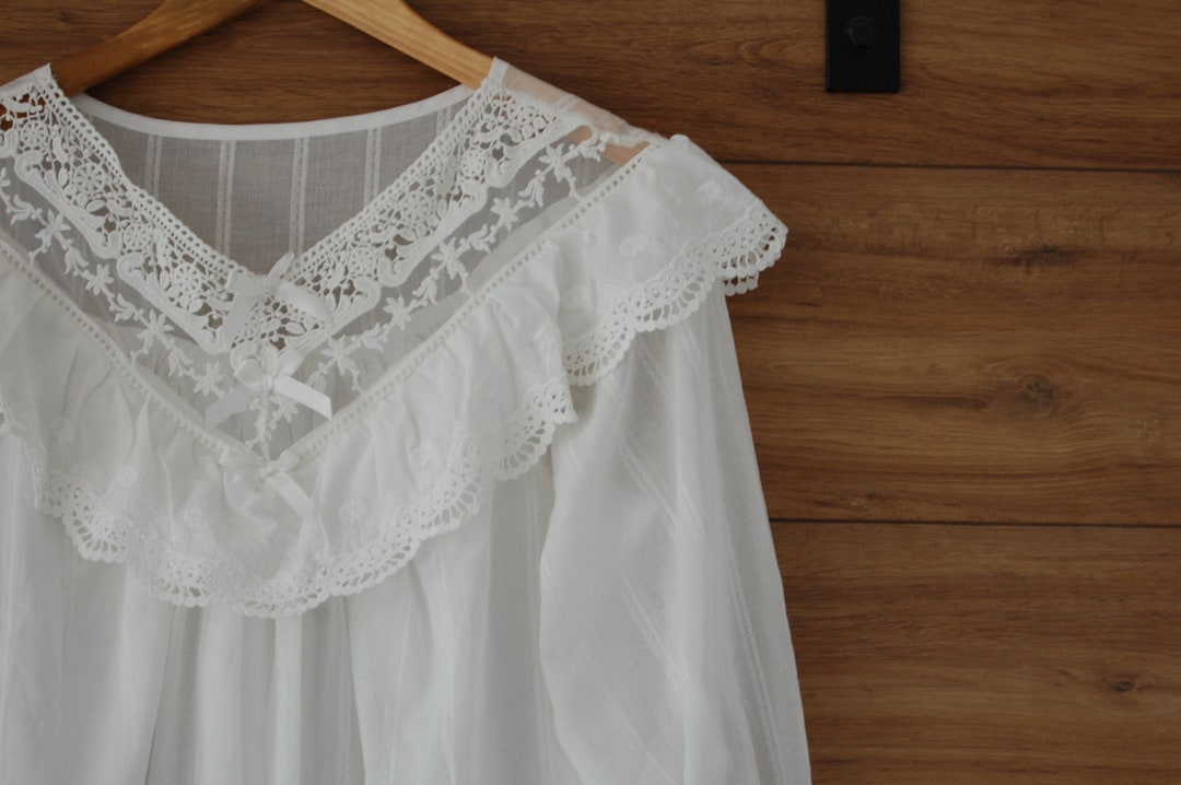 Victorian Vintage Cotton Nightgown Vintage Nightdress - Etsy