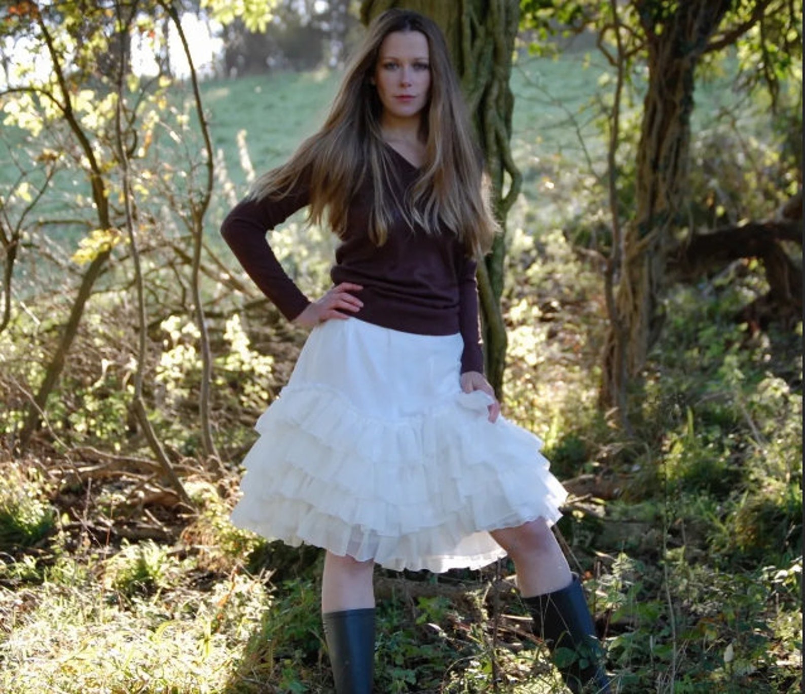 Vintage Chiffon Petticoat Vintage Petticoat Bridal Lingerie Etsy Israel