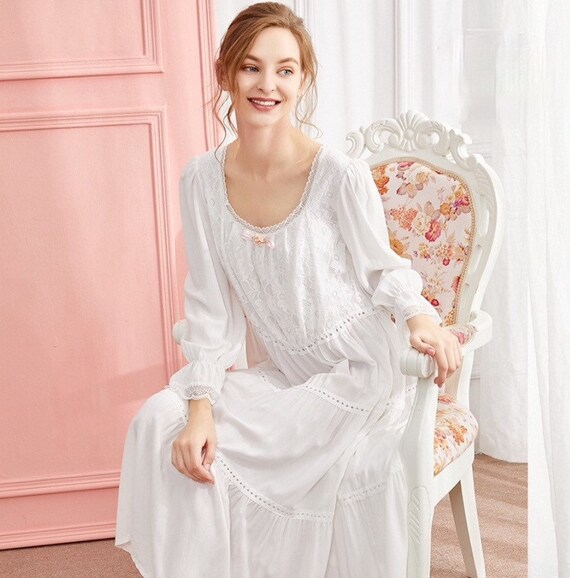 Cotton Nightgown Womens Nightie 