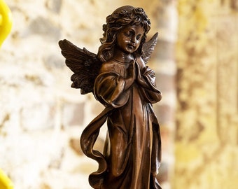 Brass Praying Angel Statue