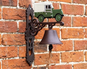 Land Rover 4x4 Cast Iron Door Bell - Garden Outdoor Bell
