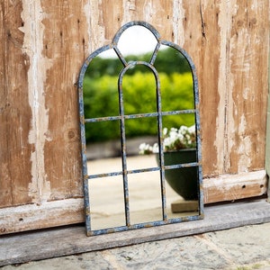 Metal Framed Small Glass Mirror