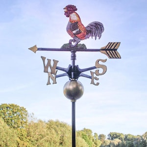 Girouette coq pour jardin