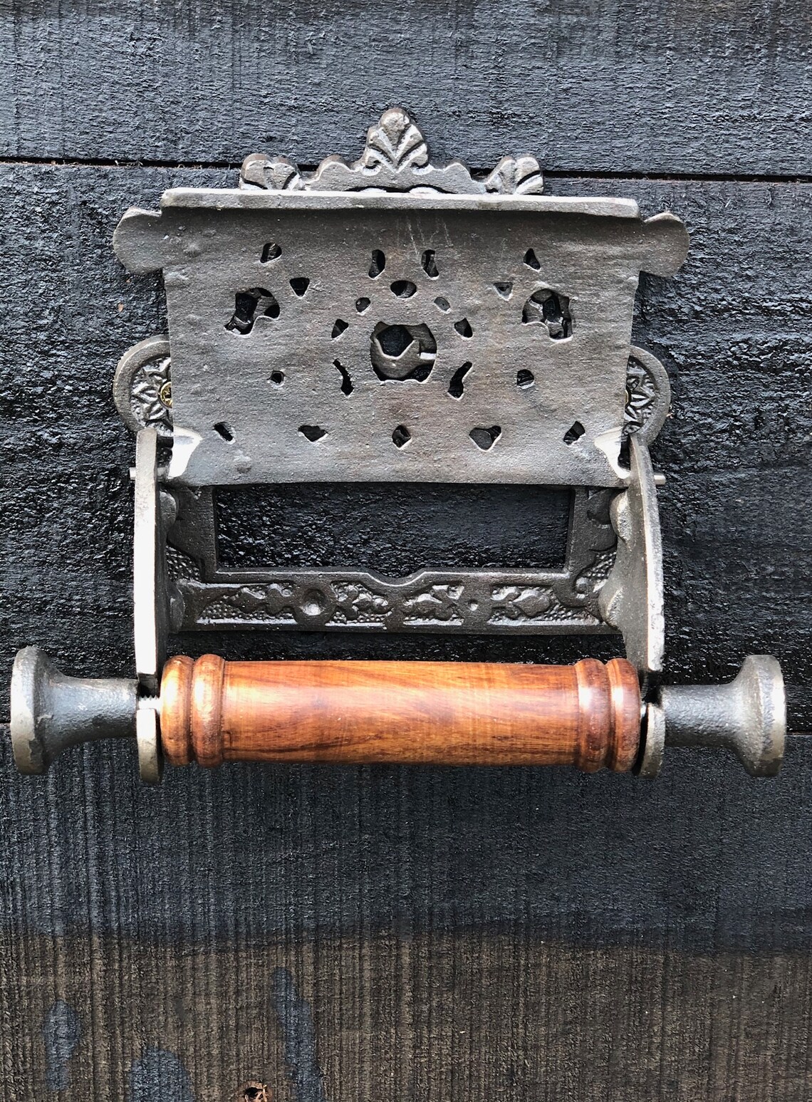 Victorian Vintage Toilet Roll Holder With Lid Etsy