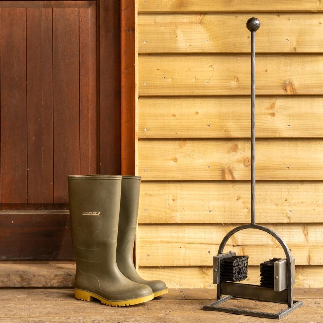 Chawton' Hand Forged Boot Brush and Scraper - Etsy