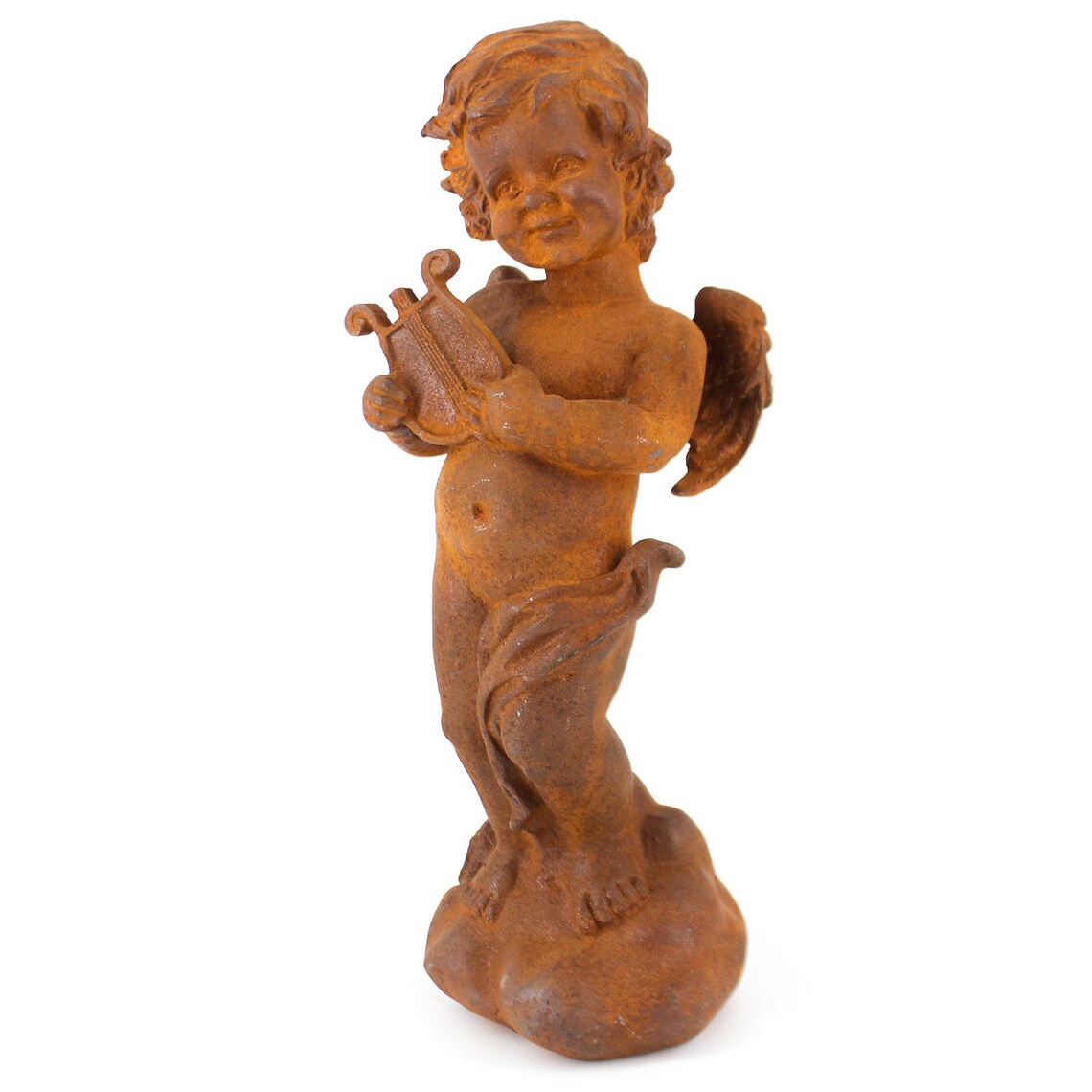 Cherub Garden Statues Interior Ornaments Cast Iron Decorative Etsy