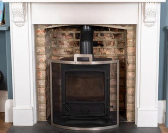 Gebogen brandscherm / brandscherm - 60 cm