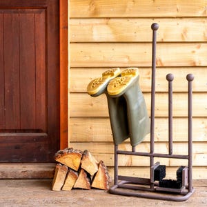 Welly Boot Scraper Rack & Brush