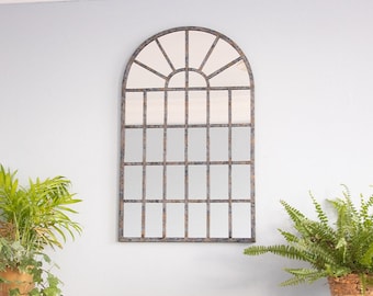 Window Pane Curved Indoor & Outdoor Mirror