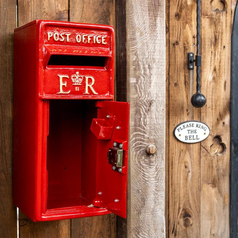 Wall Mounted Red ER Royal Mail Cast Iron Post Box - Etsy Australia