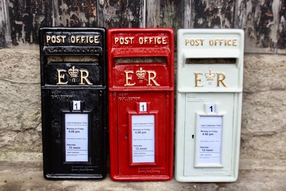 Cast Iron ER Post Box/mail Box Front 