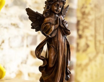 Brass Praying Angel Statue