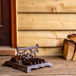 Decorative Cast Iron Boot Cleaner and Scraper