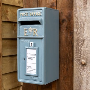 Grey ER Wall Mounted Post Box - Etsy