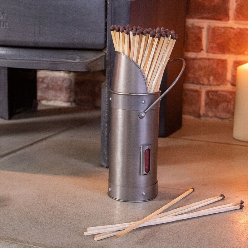Greystone Fireplace Matchstick Holder - Etsy