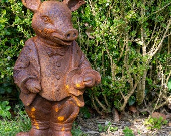 Statuetta Uccelli In Ghisa Vintage - Set Di 2 (Grande E Piccolo) Per Decorazione Casa, Fermaporta, Fermacarte, Ornamento Da Giardino