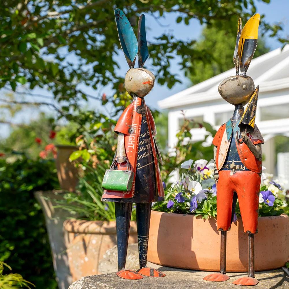 Garten deko hase