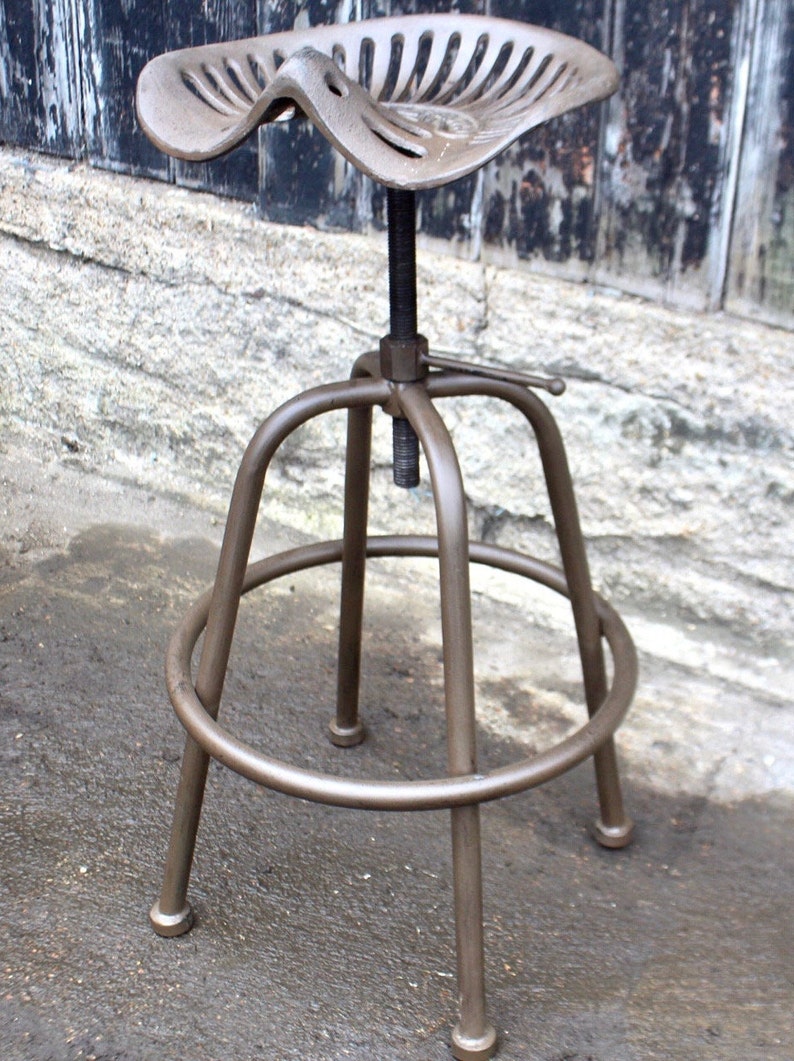 Heavy Duty Cast Iron Tractor Seat Stool Rustic Antique or Etsy
