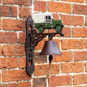 Large European Retro Cast Iron Bell, Garden Cast Iron Doorbell, Iron Hand Bell Household Pendant