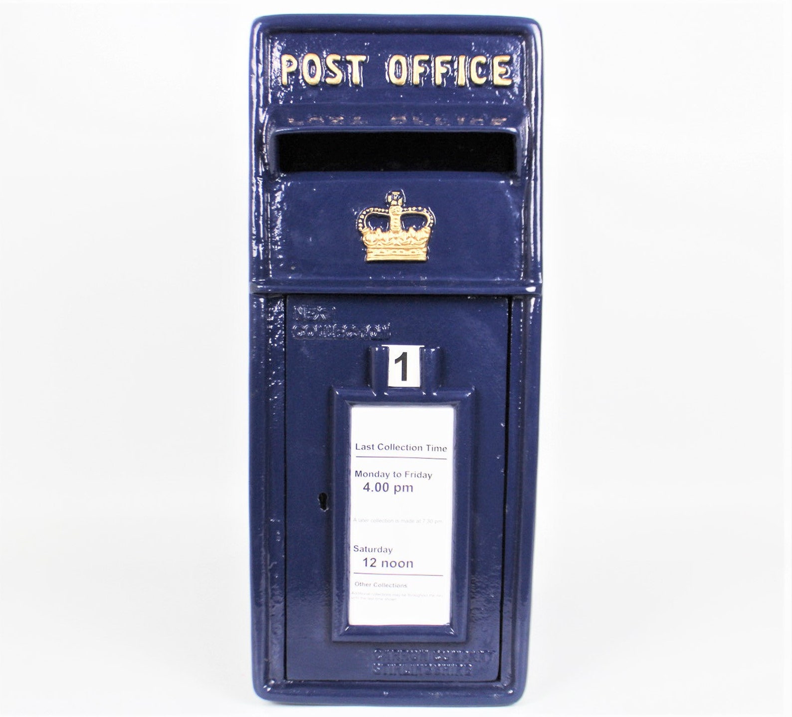 Scottish Cast Iron Royal Blue Post Box Cast Iron Letterbox - Etsy UK