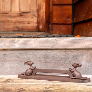 Mice Cast Iron Boot Cleaner and Scraper