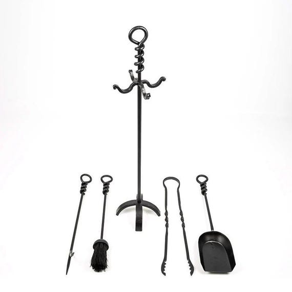 Grecian Fireplace Companion Tool Set 5 Pieces - Johnnie Blue Décor - View #9