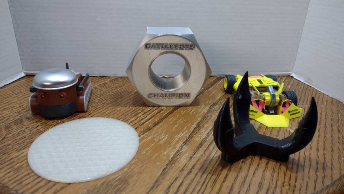 Battlebots Giant mini Nut With Stand 3D Printed Etsy Australia