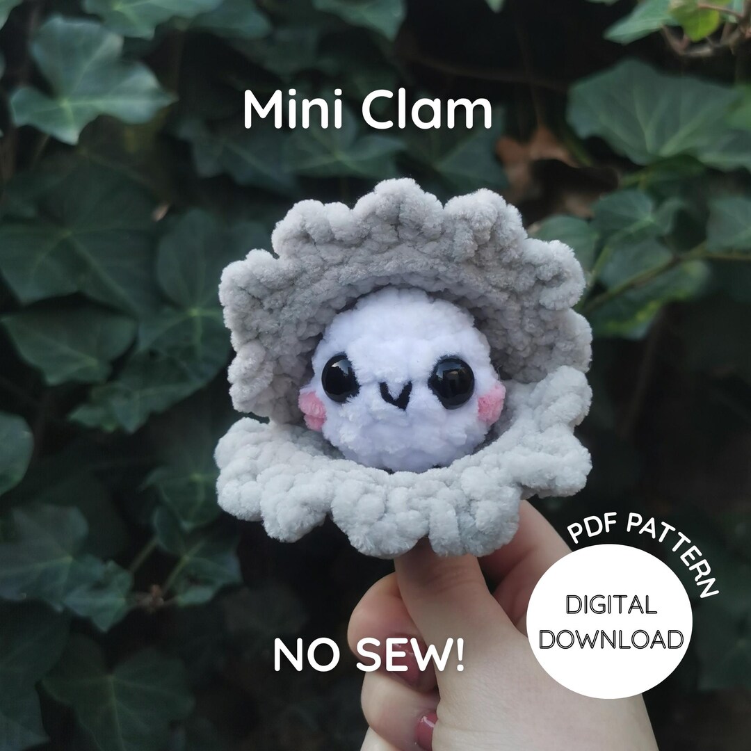 Crochet Pattern Razer Clam Pattern Mini Clam Crochet Pattern – No Sew Amigurumi PDF - Etsy