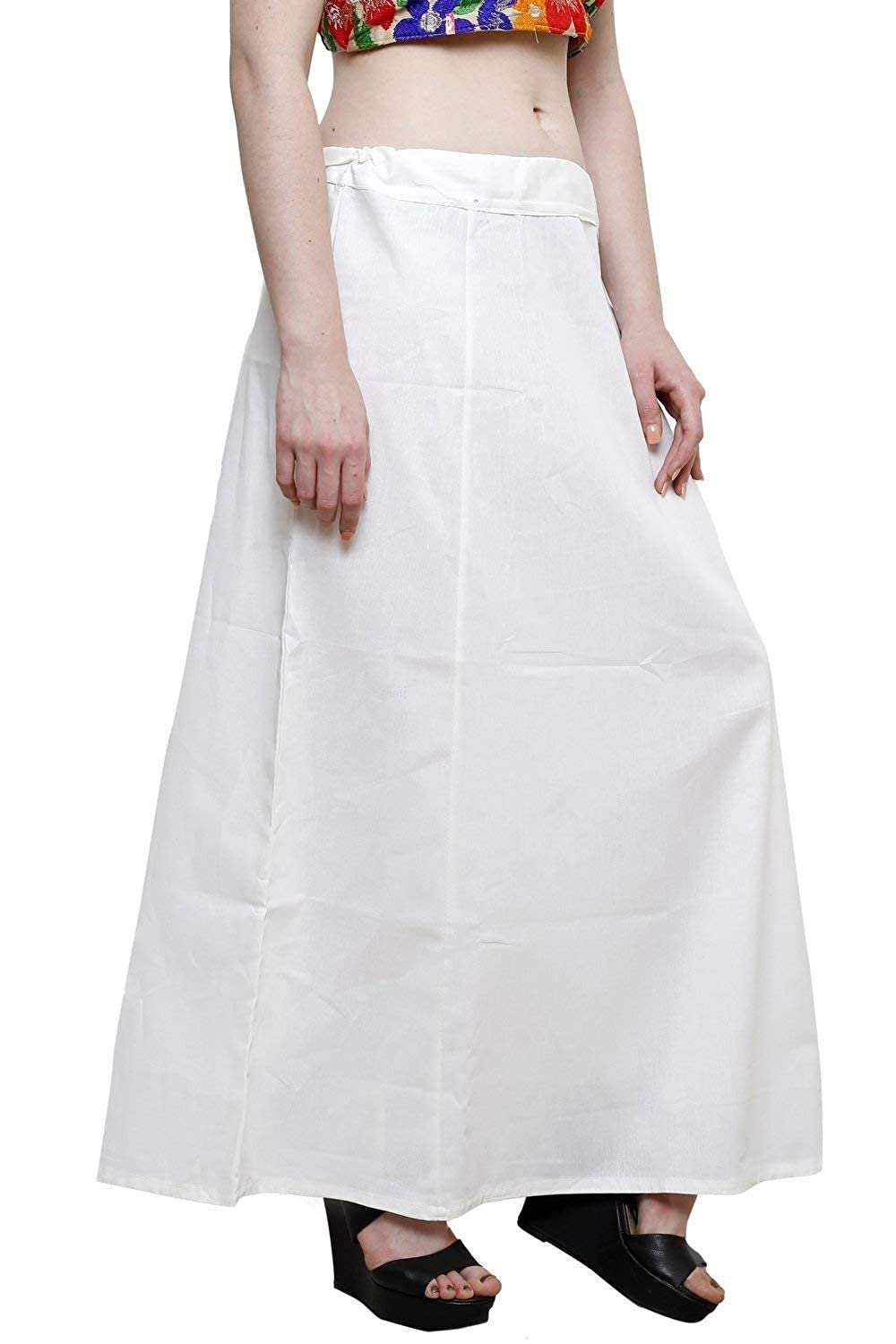 Sexy White Petticoat Saree Shapewear - lacysouls