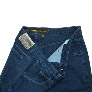 90s archive multi zip pocket denim pants Multi-pocket Workwear 