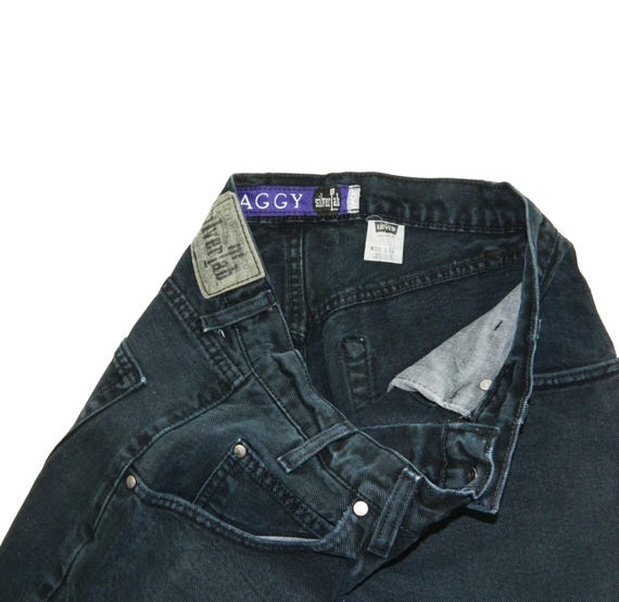 Men's Levi's Silvertab BAGGY Premium Denim Black Jeans Tag Men's Levi's Silvertab BAGGY Premium Denim Black Jeans Tag