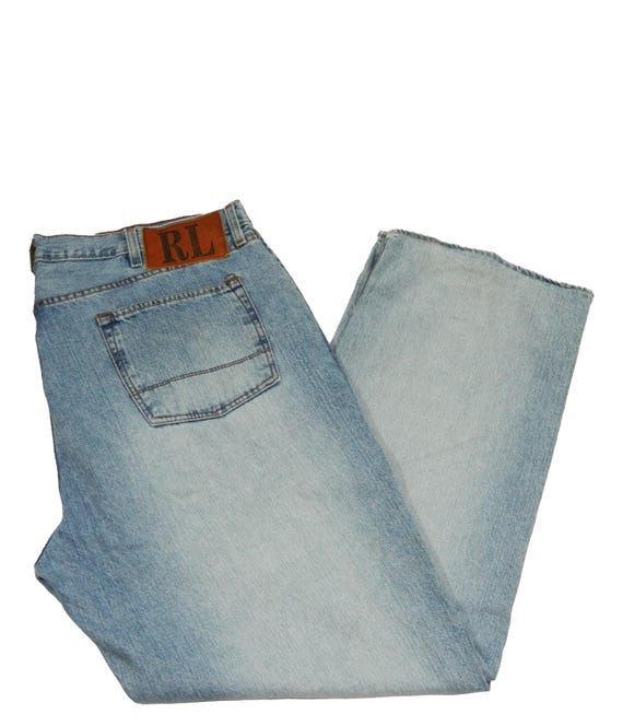 Polo Jeans Co Ralph Lauren Ashmore Blue Jeans Tag 44x34 Measured