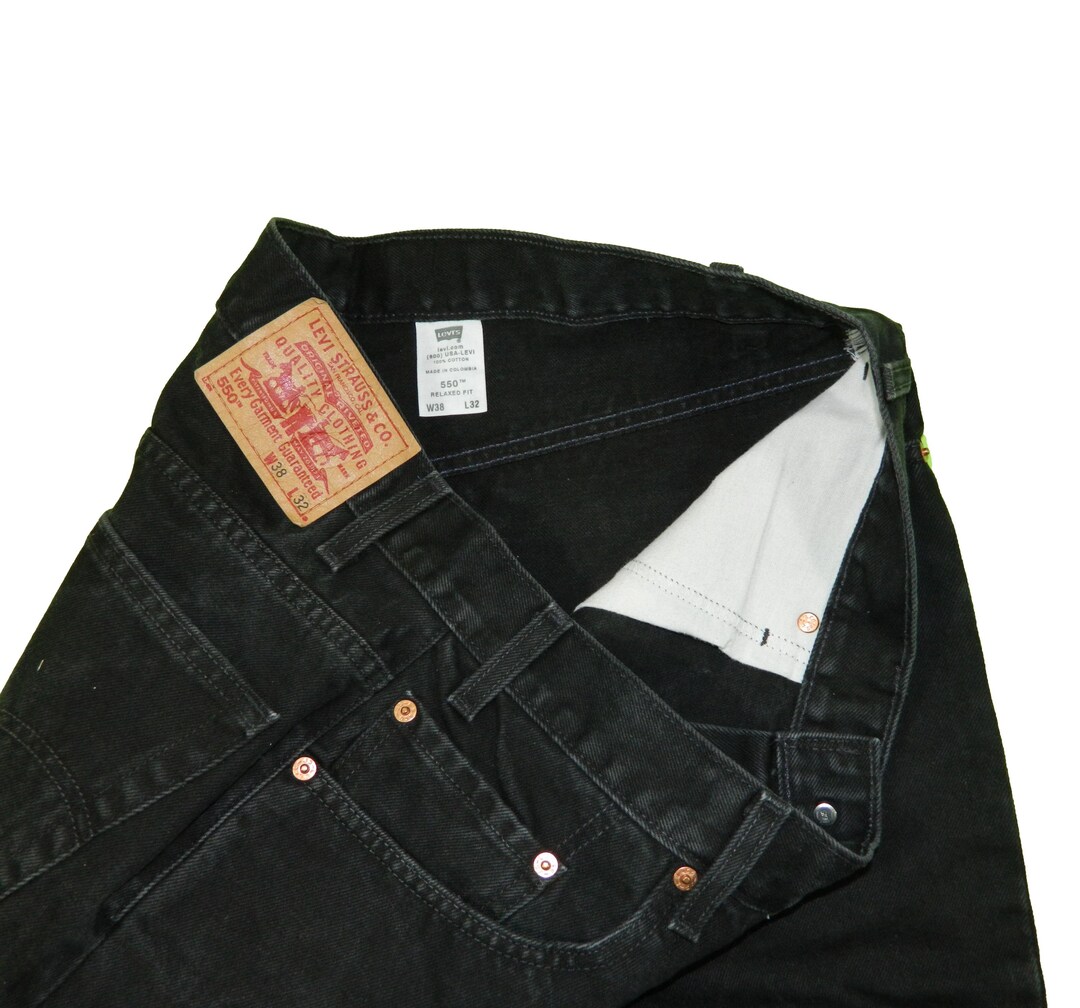 Men's Levi's 550 Relaxed Fit Tapered Leg Premium Denim Black