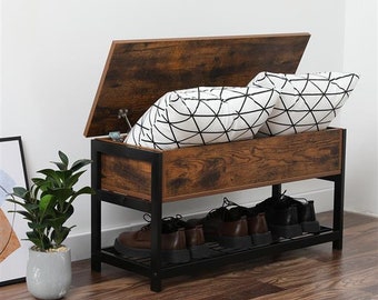 Featured image of post Small Shoe Storage Bench With Seat / I bought two of these and one of the other pagent coat racks that i put between these two and it looks.
