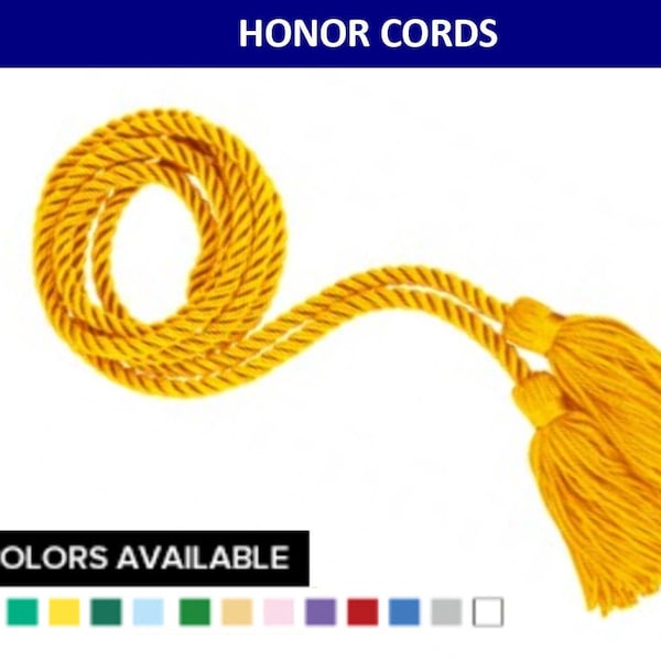 Graduation Honor Cord - All Colors Available