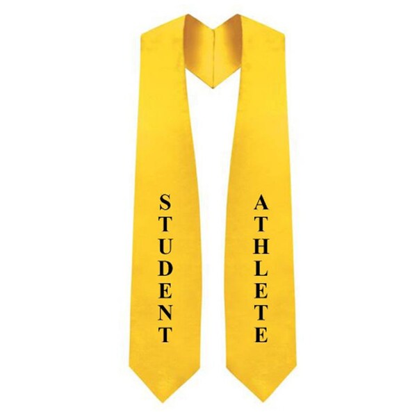 Student Athlete Gold Graduation Stole