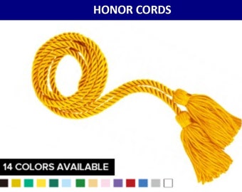 Graduation Honor Cord - All Colors Available