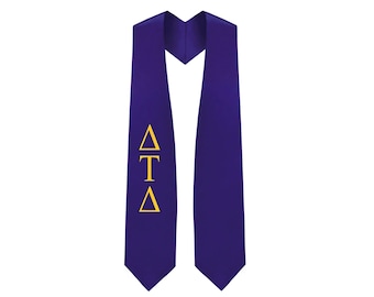 Delta Tau Delta Greek Lettered Stole