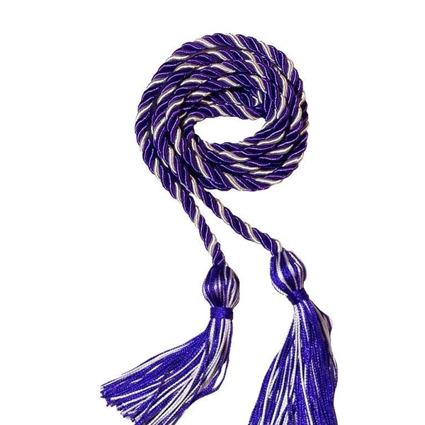 Cordon d’honneur violet / blanc - Cordons d’honneur de combinaison de couleurs INTERTWINED